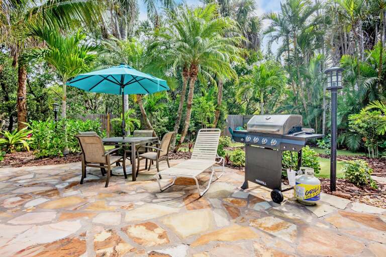 Outdoor Seating Area and BBQ Grill