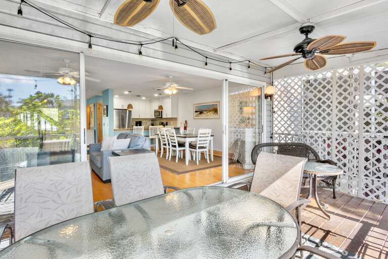 Screened Lanai with Living and Kitchen Access