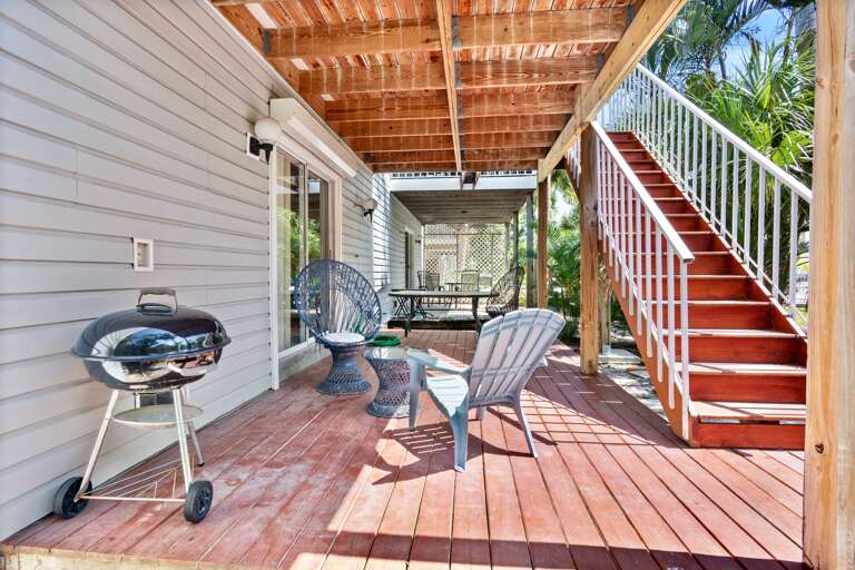 Covered Outdoor Seating with BBQ Grill