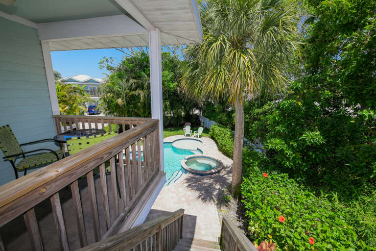 Large Private Tropical Backyard