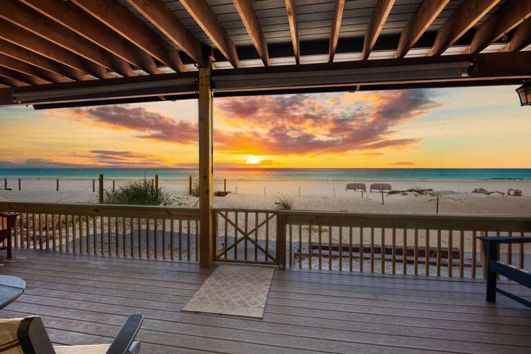 Beachfront Deck with Direct Beach Access