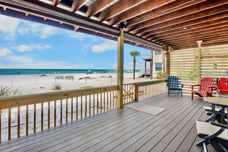 Beachfront Deck with Gulf Views