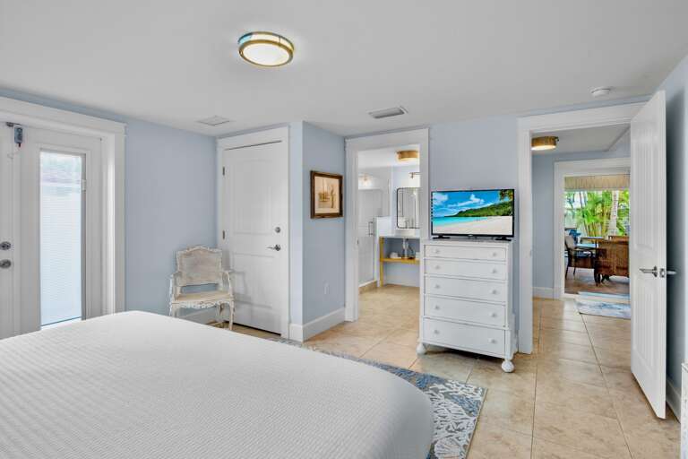 Primary Bedroom, King bed and TV