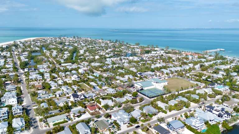Aerial view of the property