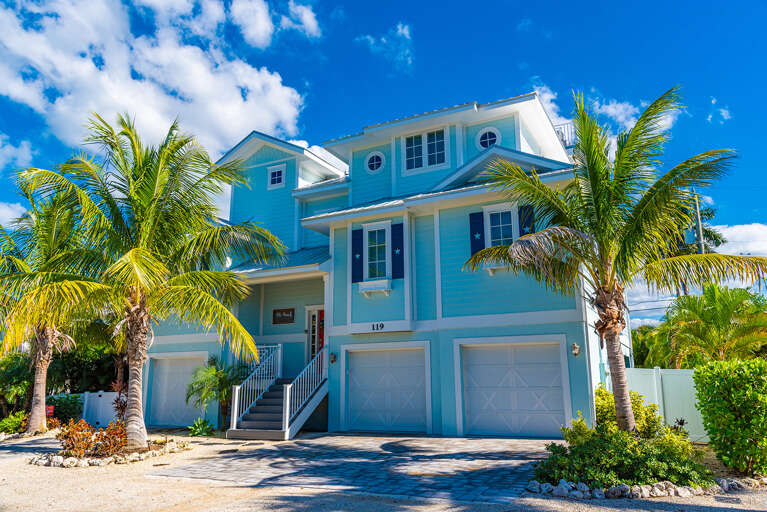 Exterior of Front of Tiki Beach