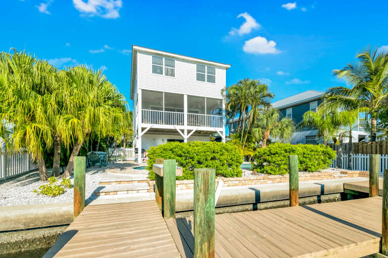 Backyard and Canal Front Dock