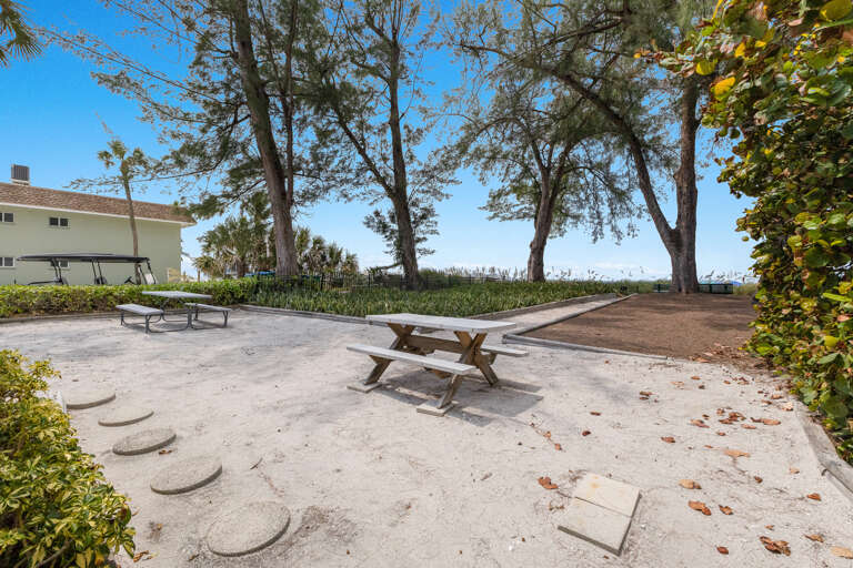 Outdoor dining area