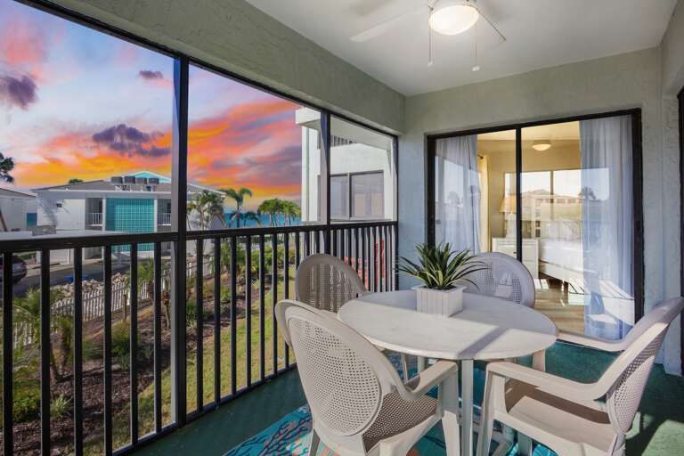 Balcony dining with stunning views