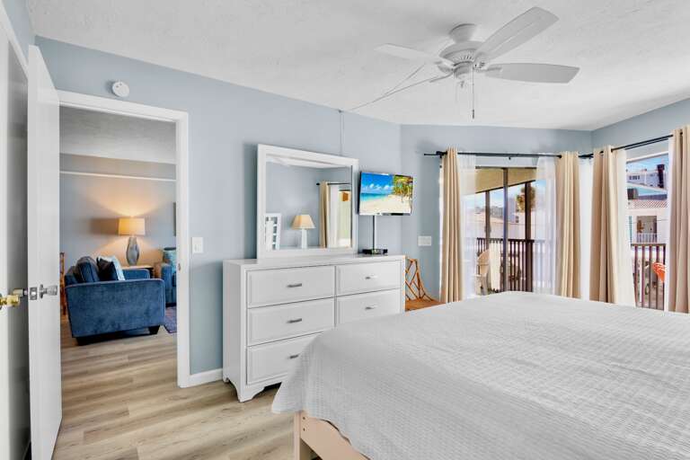 Primary Bedroom, King with TV