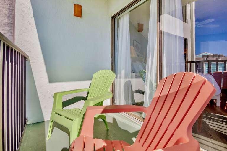 Balcony with comfortable seating