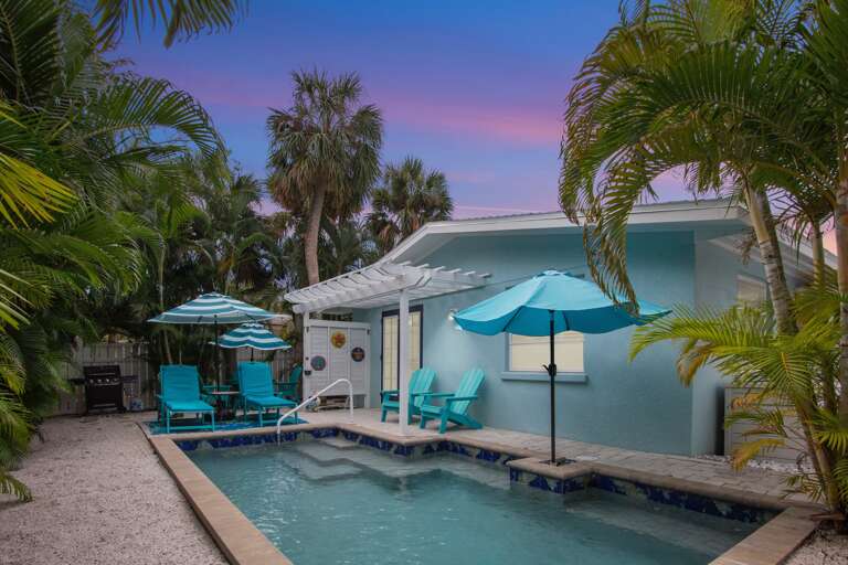 Private Pool and Swim-Up Umbrella