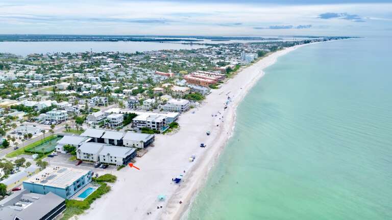 Drone view of Gulf Coast condo