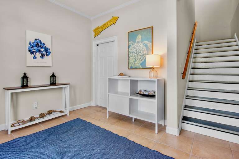 Bright interiors with beachy touches
