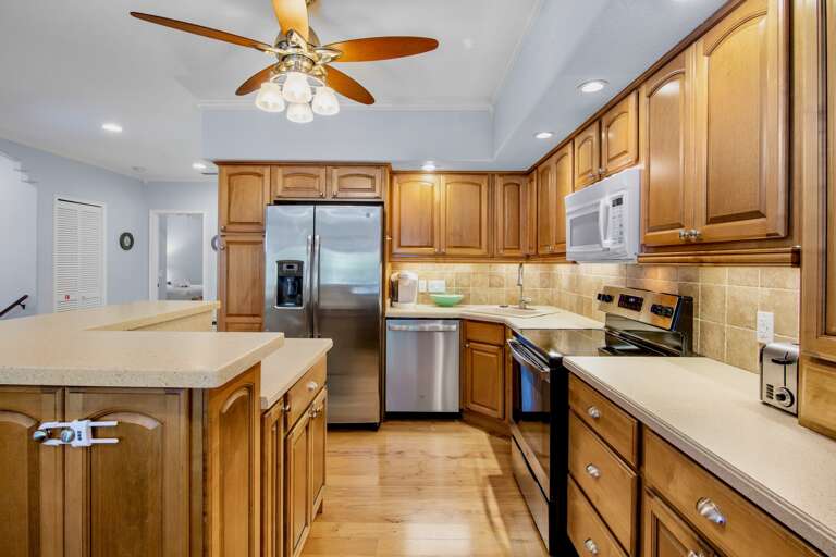 Open kitchen perfect for gatherings