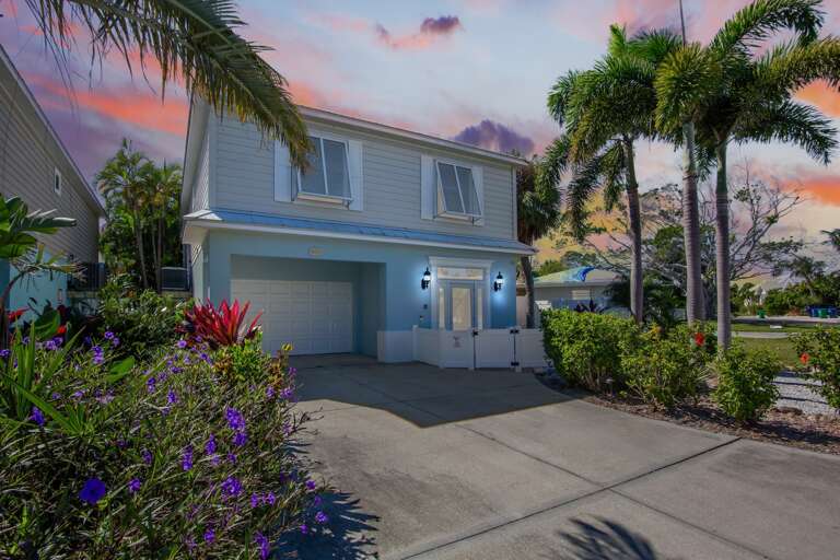 Welcoming front view of the home