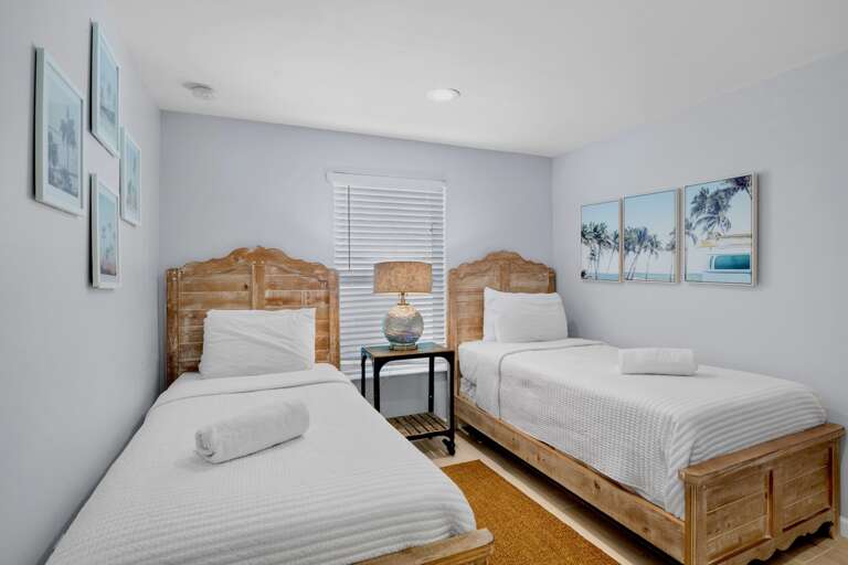 Third Bedroom A, Two Twin beds