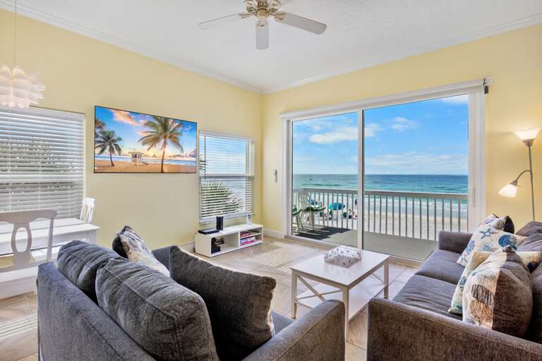 Living Area with Balcony