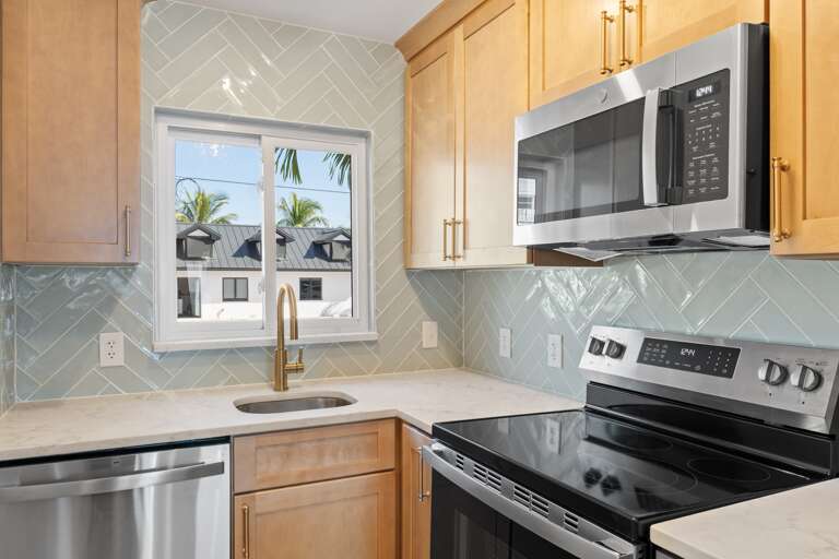 Modern kitchen with all appliances