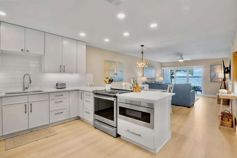 Open Kitchen Design connected to living space