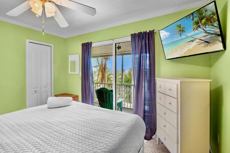 Second Bedroom, Queen bed with TV