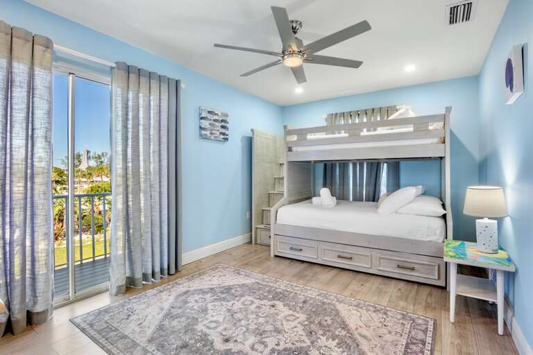 Second Bedroom, Twin over Queen bunk and Twin trundle