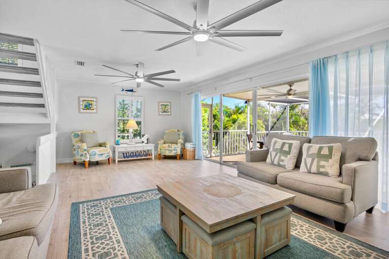 Living Room with sliding doors opening to your private balcony