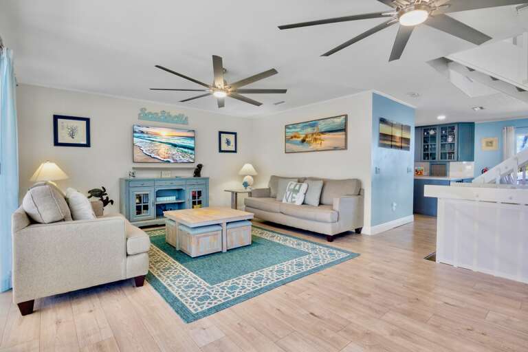 Living space with comfortable seating