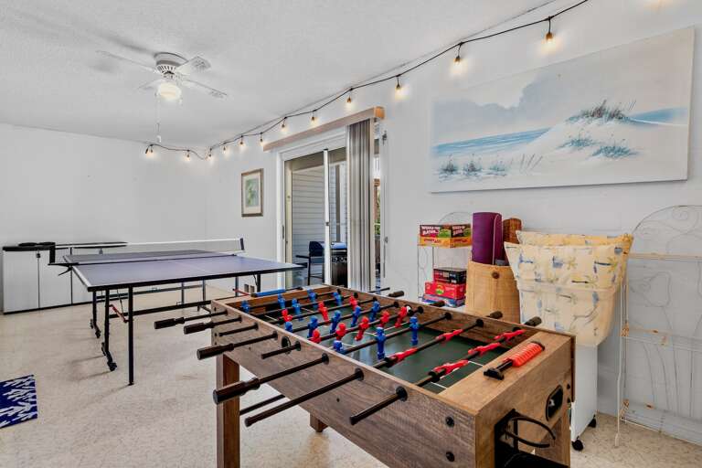 Game Room with Ping Pong and Foosball