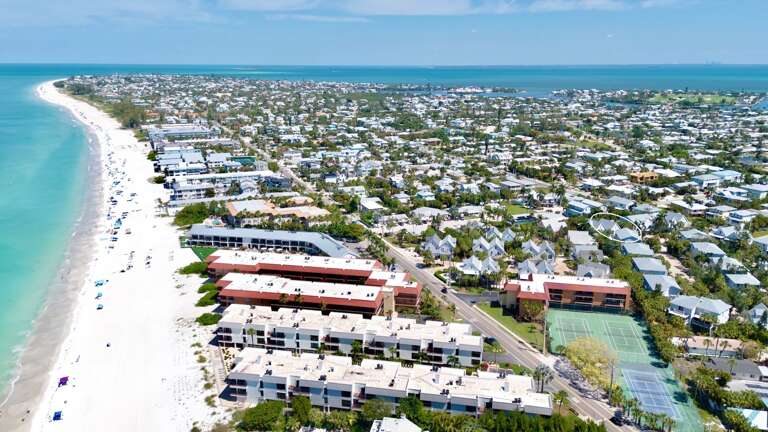 Aerial View - Palm Breeze by Anna Maria Vacations