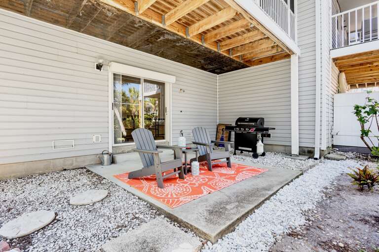 Outdoor Seating and BBQ Grill