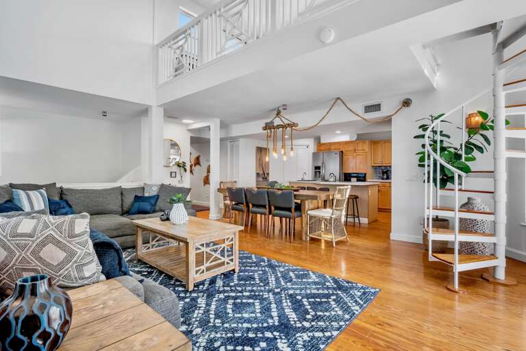 Connected Kitchen, Living and Dining Area