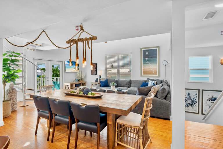 Open Living and Dining Area