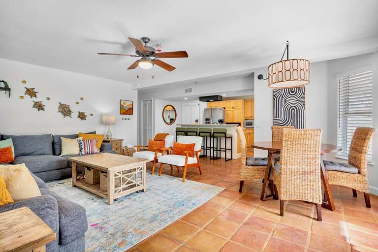 Open Kitchen, Living and Dining Area