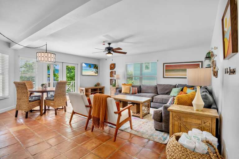 Open Living and Dining Area