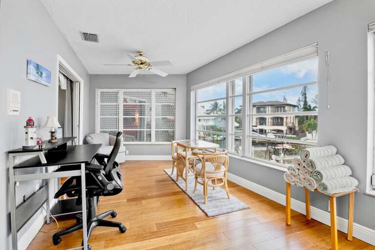 Office Desk, Breakfast Table with Waterfront Views