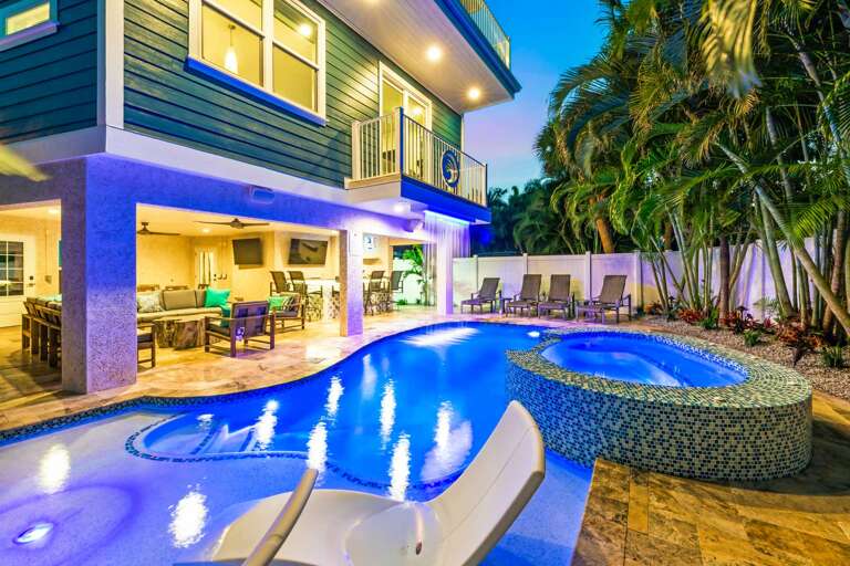 Backyard with Pool/Hot Tub