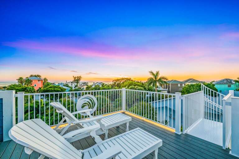 Sunset Views from the Roof Top Deck
