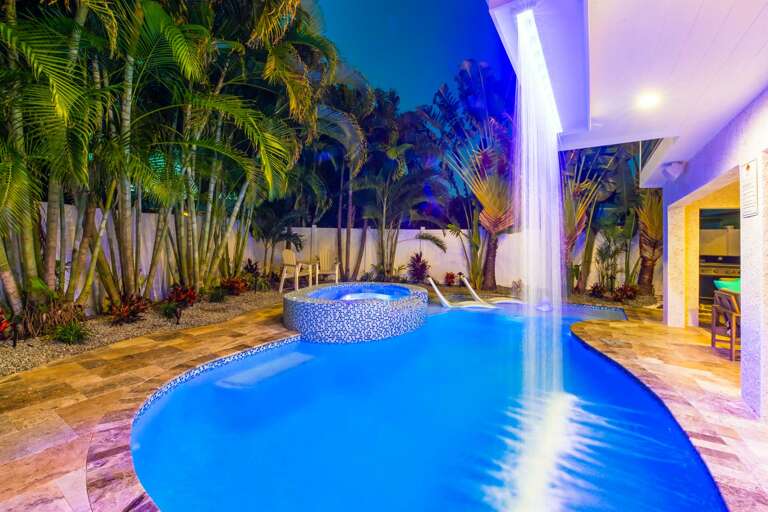 Pool with Waterfall