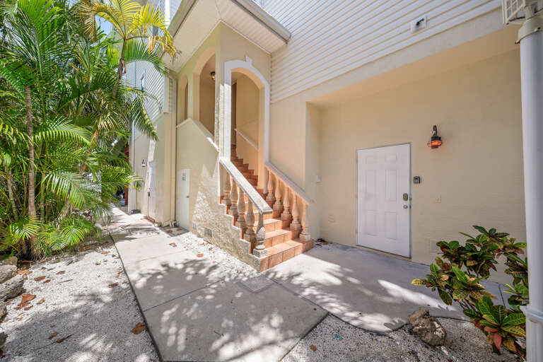 Inviting entryway to the home