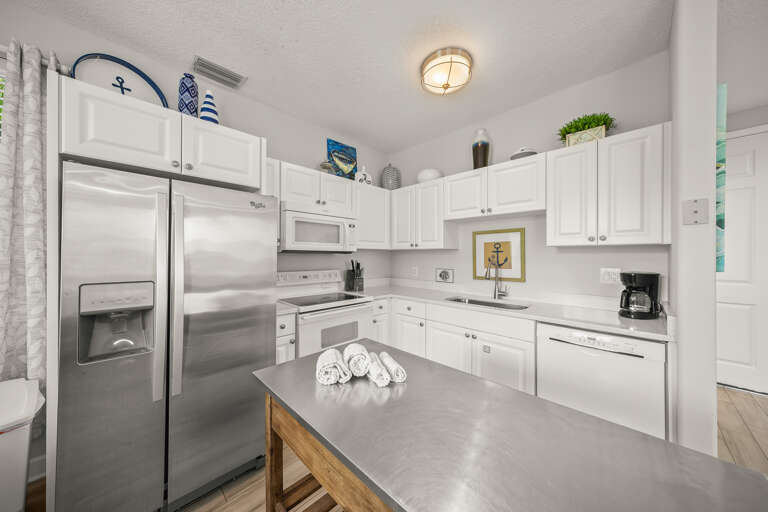 Modern kitchen with all appliances