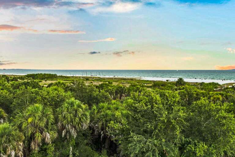 Views of Sunset and Beach