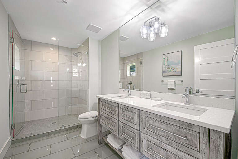 Primary Bedroom (3rd Floor), Ensuite Bath and Dual Vanity with Walk-in Shower