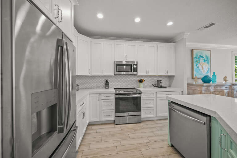 Modern kitchen with all appliances