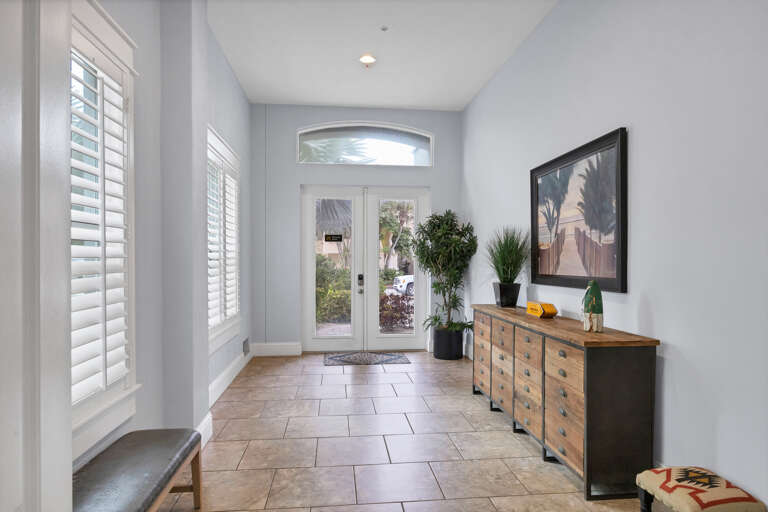 Bright hallway with coastal charm