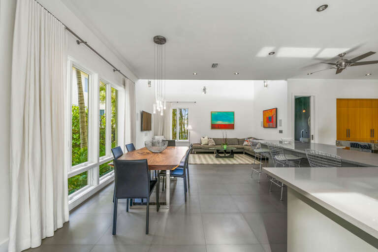 Great Room- Living, Dining, Kitchen w/ Direct Access to Pool