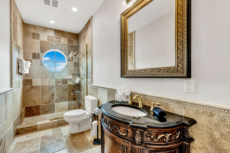 Full bathroom on the second floor