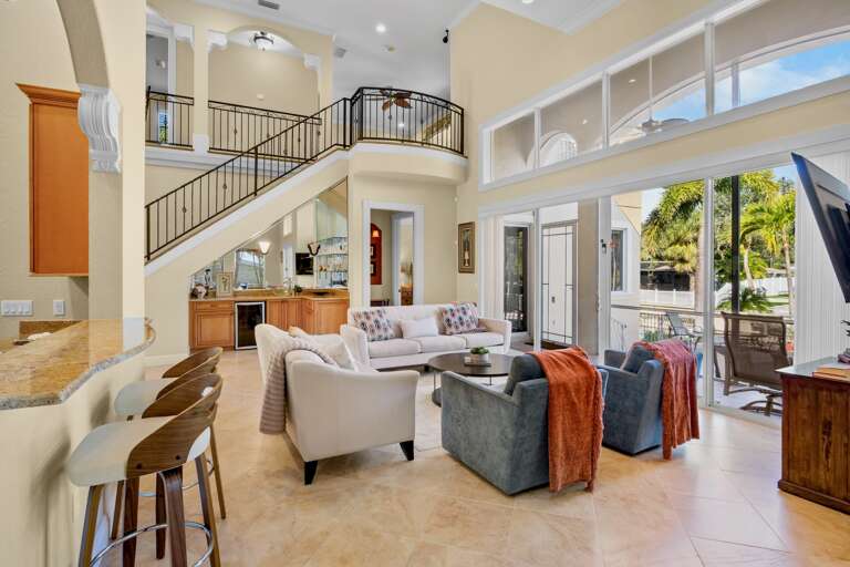 Living space with comfortable seating