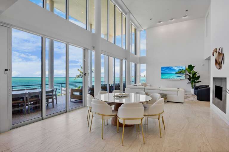 Dining Area with balcony access