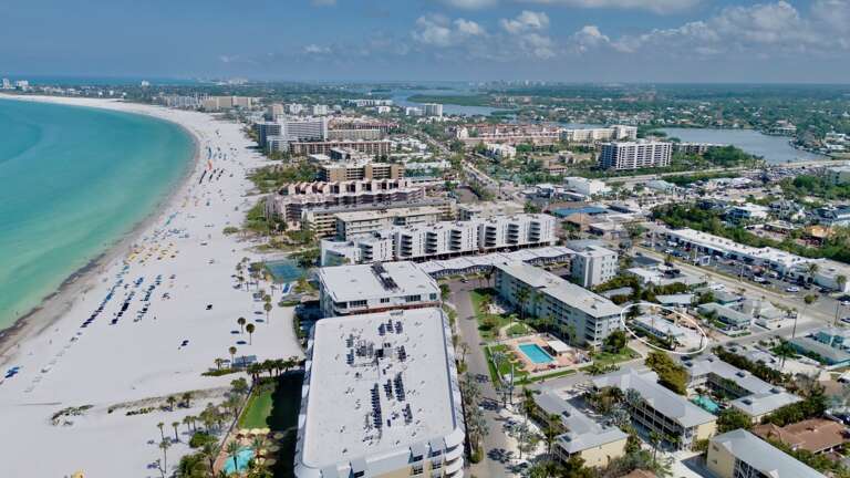Aerial View - Sun N Sea #1 by Siesta Key Luxury Rental Properties