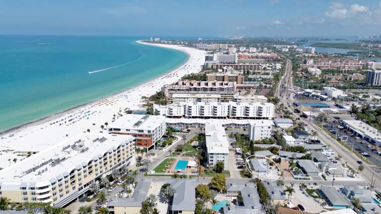 Aerial View - Sun N Sea #1 by Siesta Key Luxury Rental Properties